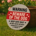 Warning Sign For Dog Do Not Enter Acrylic Sign Keep Gate Sign