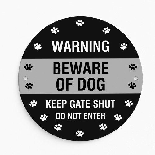 BEWARE OF THE DOG Sign Warning Sign Do Not Enter Acrylic Sign