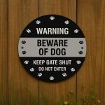 BEWARE OF THE DOG Sign Warning Sign Do Not Enter Acrylic Sign