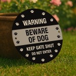 BEWARE OF THE DOG Sign Warning Sign Do Not Enter Acrylic Sign
