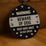 BEWARE OF THE DOG Sign Warning Sign Do Not Enter Acrylic Sign
