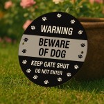 BEWARE OF THE DOG Sign Warning Sign Do Not Enter Acrylic Sign