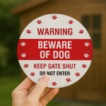 Warning Beware Of Dog Sign Do Not Enter Acrylic Sign Keep Gate