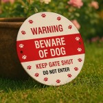 Warning Beware Of Dog Sign Do Not Enter Acrylic Sign Keep Gate