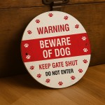 Warning Beware Of Dog Sign Do Not Enter Acrylic Sign Keep Gate