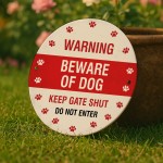 Warning Beware Of Dog Sign Do Not Enter Acrylic Sign Keep Gate