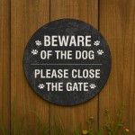 Beware of the Dog Sign Please Close The Gate Acrylic Sign Beware