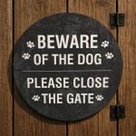 Beware of the Dog Sign Please Close The Gate Acrylic Sign Beware