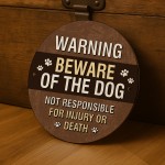 Beware of the Dog Sign Warning Acrylic Sign Beware Sign