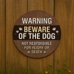 Beware of the Dog Sign Warning Acrylic Sign Beware Sign