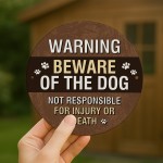 Beware of the Dog Sign Warning Acrylic Sign Beware Sign