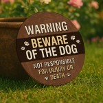 Beware of the Dog Sign Warning Acrylic Sign Beware Sign