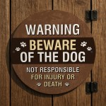 Beware of the Dog Sign Warning Acrylic Sign Beware Sign