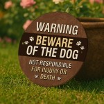 Beware of the Dog Sign Warning Acrylic Sign Beware Sign