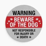 WARNING Beware of the Dog Sign Acrylic Sign Beware Sign