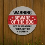 WARNING Beware of the Dog Sign Acrylic Sign Beware Sign