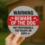 WARNING Beware of the Dog Sign Acrylic Sign Beware Sign