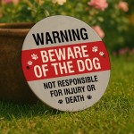 WARNING Beware of the Dog Sign Acrylic Sign Beware Sign