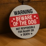 WARNING Beware of the Dog Sign Acrylic Sign Beware Sign
