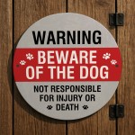 WARNING Beware of the Dog Sign Acrylic Sign Beware Sign