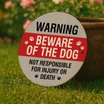 WARNING Beware of the Dog Sign Acrylic Sign Beware Sign