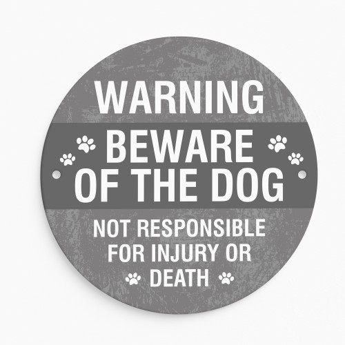 WARNING Sign For Home Beware of the Dog Sign Acrylic Sign WARNING Sign For Home Beware of the Dog Sign Acrylic Sign