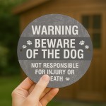 WARNING Sign For Home Beware of the Dog Sign Acrylic Sign WARNING Sign For Home Beware of the Dog Sign Acrylic Sign