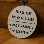 Keep Gate Closed Sign Beware of the Dog Sign Indoor Outdoor Use