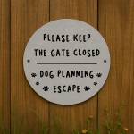 Keep Gate Closed Sign Beware of the Dog Sign Indoor Outdoor Use