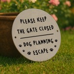 Keep Gate Closed Sign Beware of the Dog Sign Indoor Outdoor Use