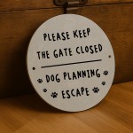 Keep Gate Closed Sign Beware of the Dog Sign Indoor Outdoor Use