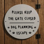Keep Gate Closed Sign Beware of the Dog Sign Indoor Outdoor Use