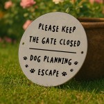 Keep Gate Closed Sign Beware of the Dog Sign Indoor Outdoor Use