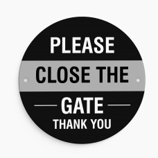 Please Close the Gate Sign Beware of the Dog Sign Indoor Outdoor