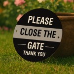 Please Close the Gate Sign Beware of the Dog Sign Indoor Outdoor