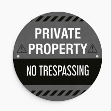 Private Property No Trespassing Signs Indoor and Outdoor Use K