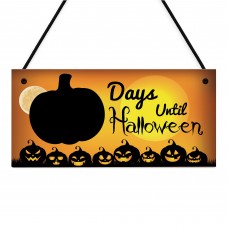 Days Until Halloween Countdown Signs Novelty Halloween Decor