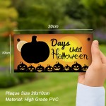Days Until Halloween Countdown Signs Novelty Halloween Decor