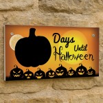 Days Until Halloween Countdown Signs Novelty Halloween Decor