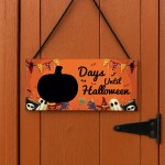 Halloween Countdown Decoration Sign Days Until Halloween 