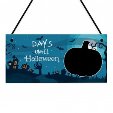 Days Until Halloween Countdown Plaque For Kids Children Novelty 