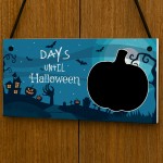 Days Until Halloween Countdown Plaque For Kids Children Novelty 