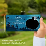 Days Until Halloween Countdown Plaque For Kids Children Novelty 