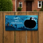 Days Until Halloween Countdown Plaque For Kids Children Novelty 