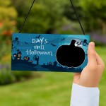 Days Until Halloween Countdown Plaque For Kids Children Novelty 