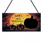 Halloween Countdown Sign Novelty Days Until Halloween Decoration