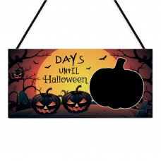 Halloween Countdown Sign Novelty Days Until Halloween Decoration