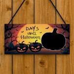 Halloween Countdown Sign Novelty Days Until Halloween Decoration