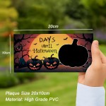Halloween Countdown Sign Novelty Days Until Halloween Decoration