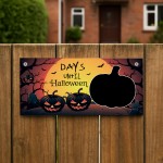 Halloween Countdown Sign Novelty Days Until Halloween Decoration